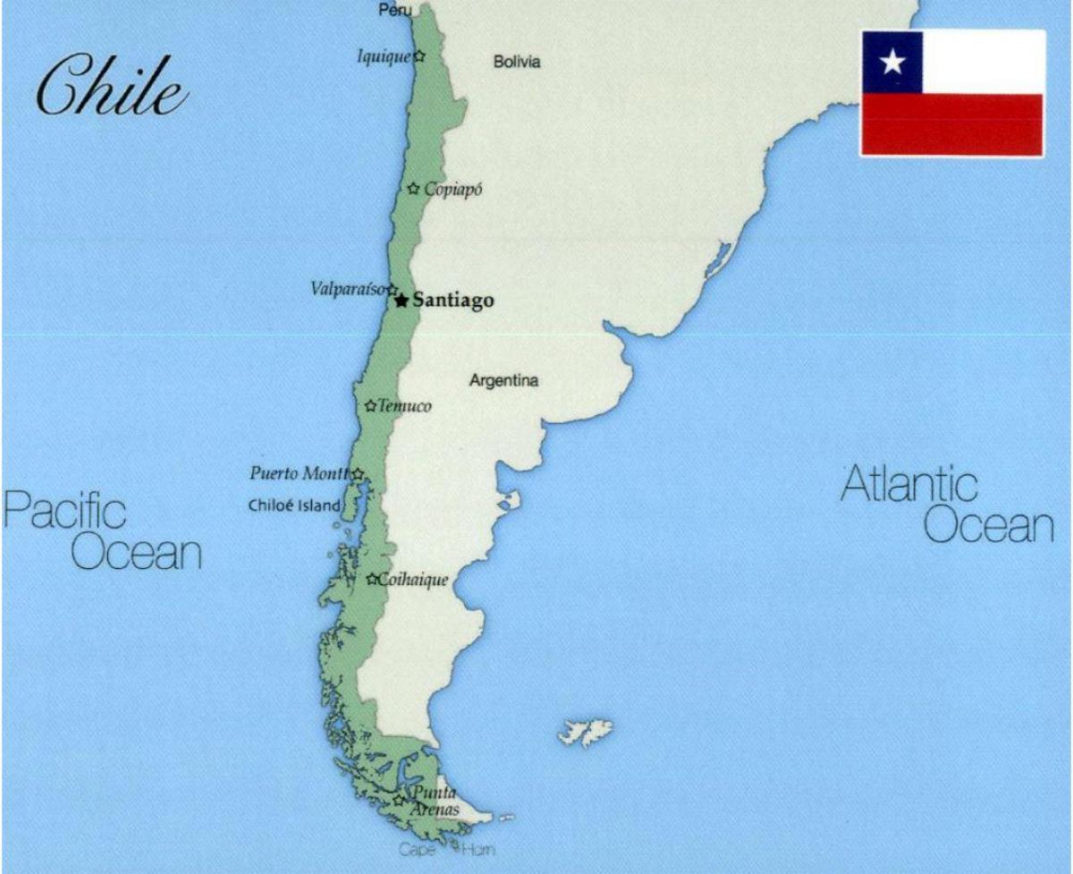 карта на Чили