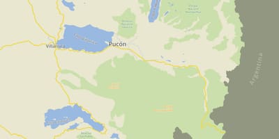 Карта пукон Чили