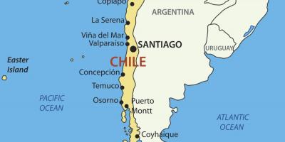 Карта на Чили държава